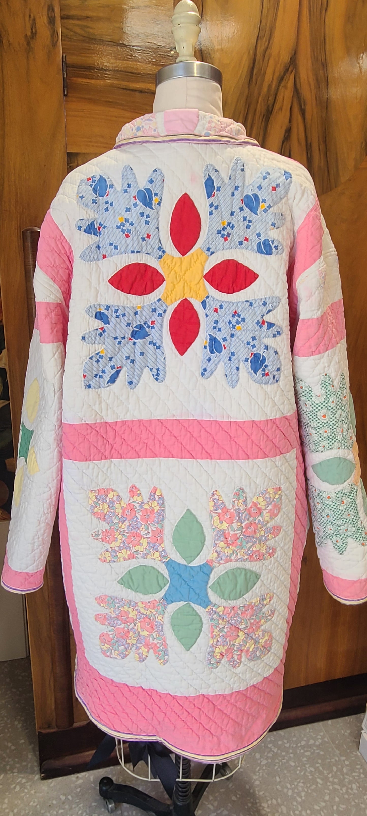 Pink Applique Duster