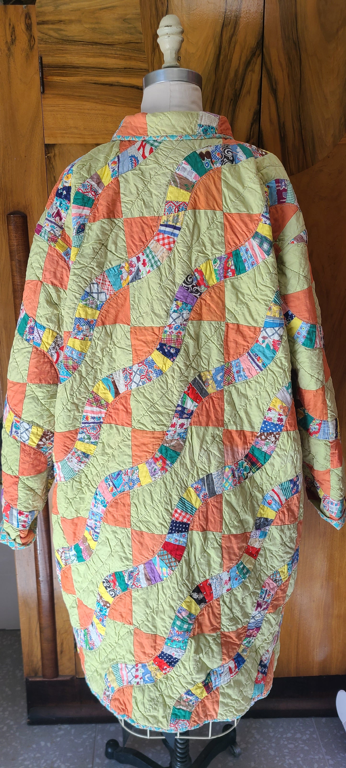 Orange and Green Duster