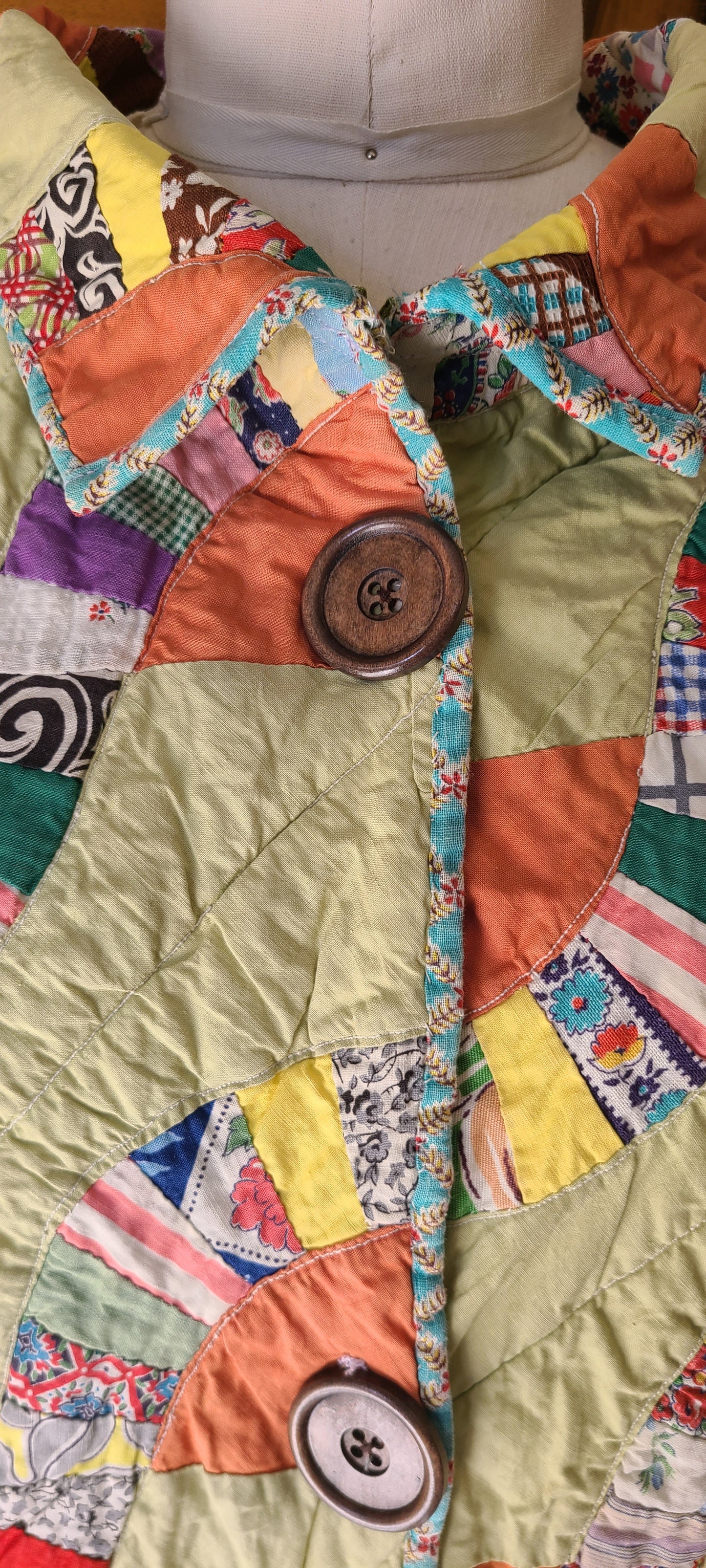 Orange and Green Duster