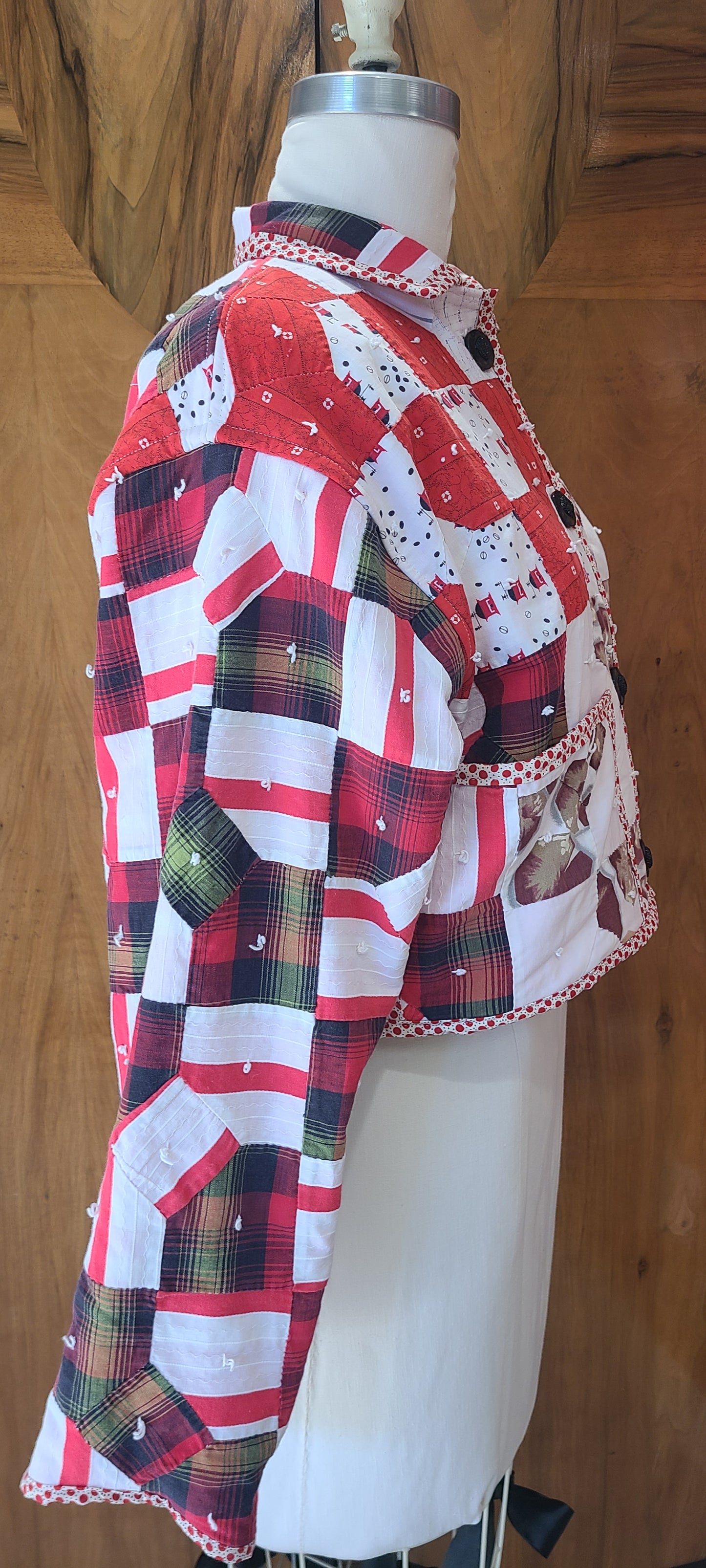 Bow Tie Cropped Chore Coat