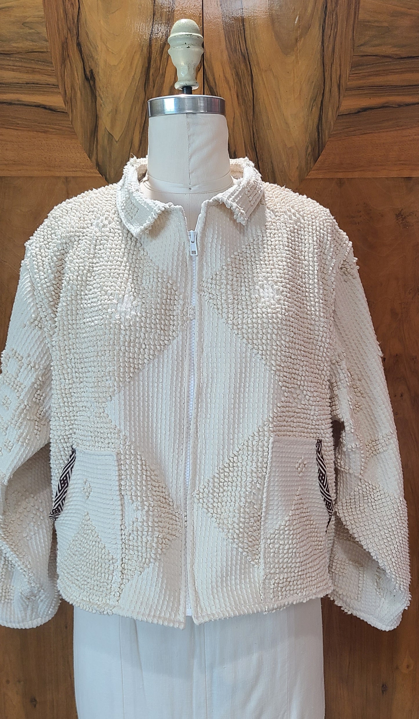 Cropped Chenille with Zipper