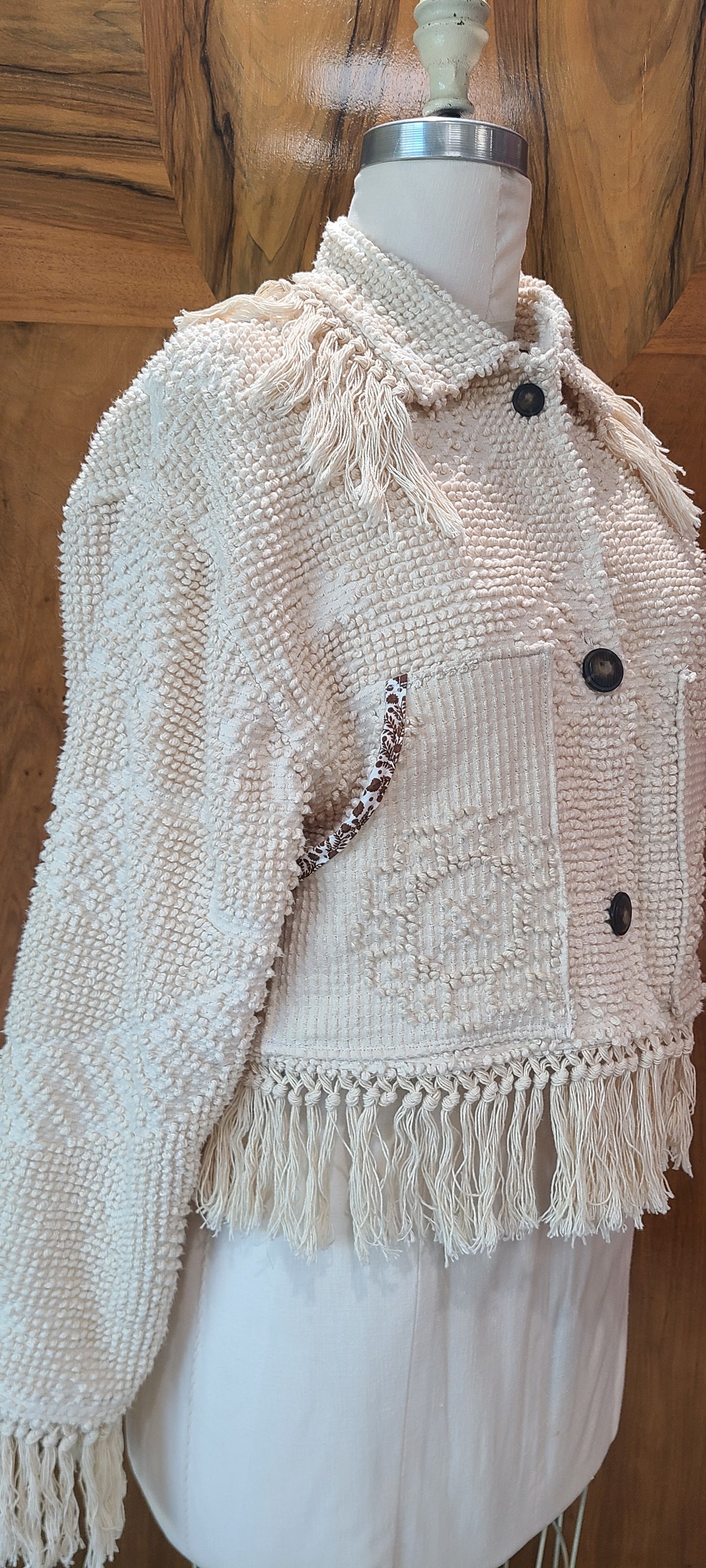 Cropped Chenille with Fringe