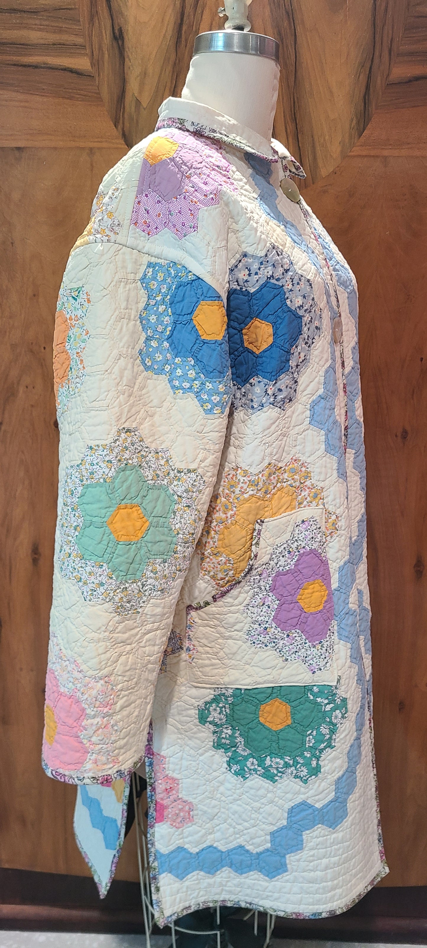 Grandma's Garden Blue Duster