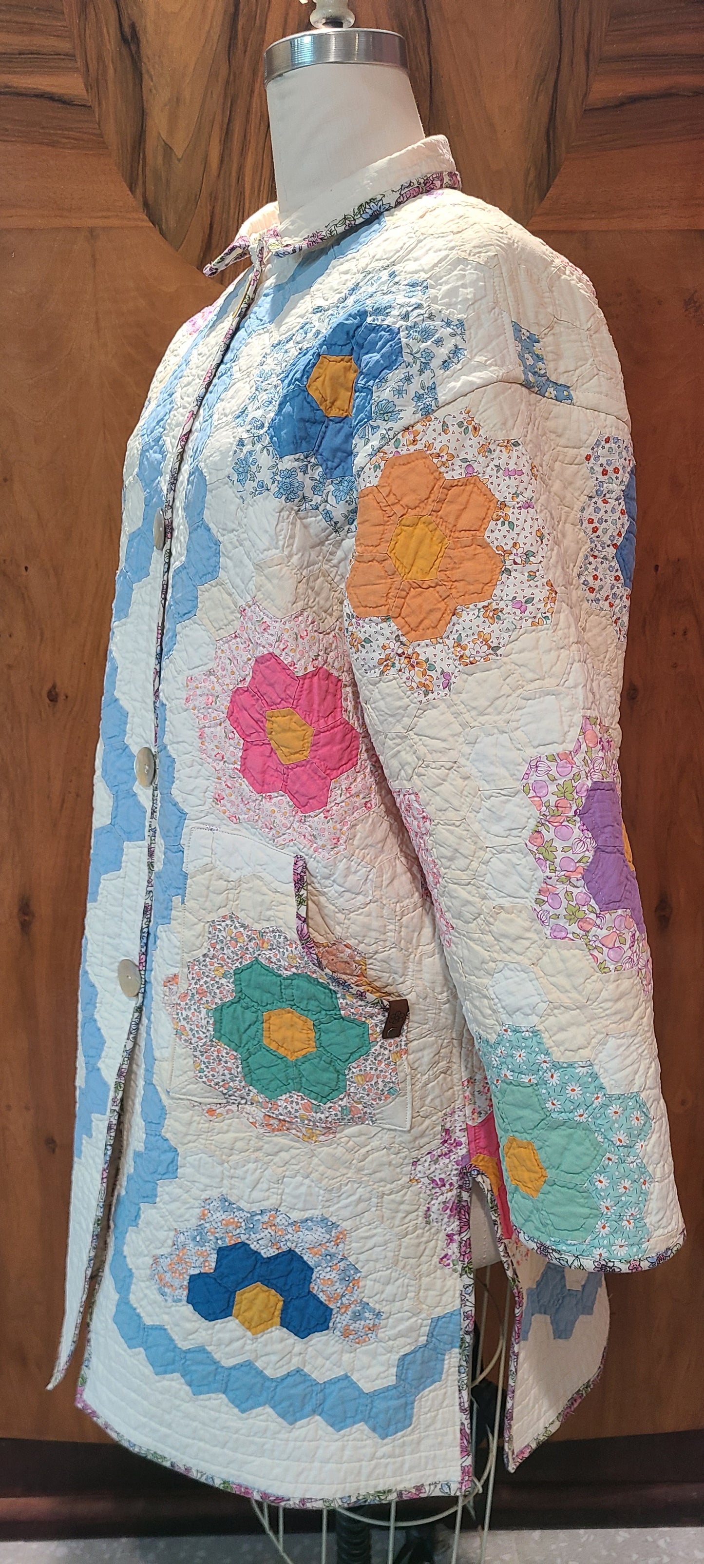 Grandma's Garden Blue Duster