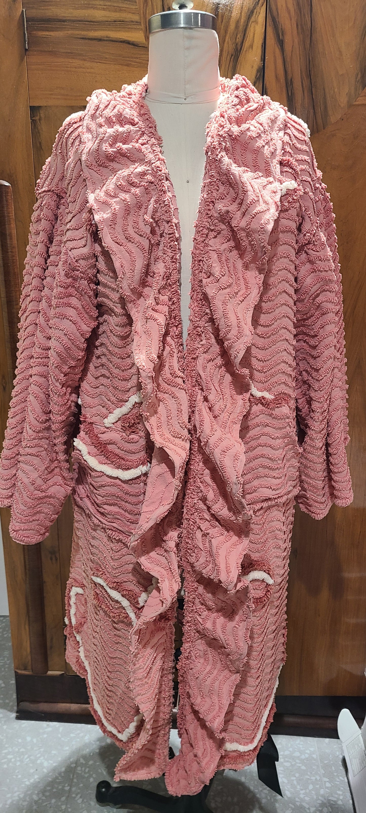 Dusty Rose Chenille Duster
