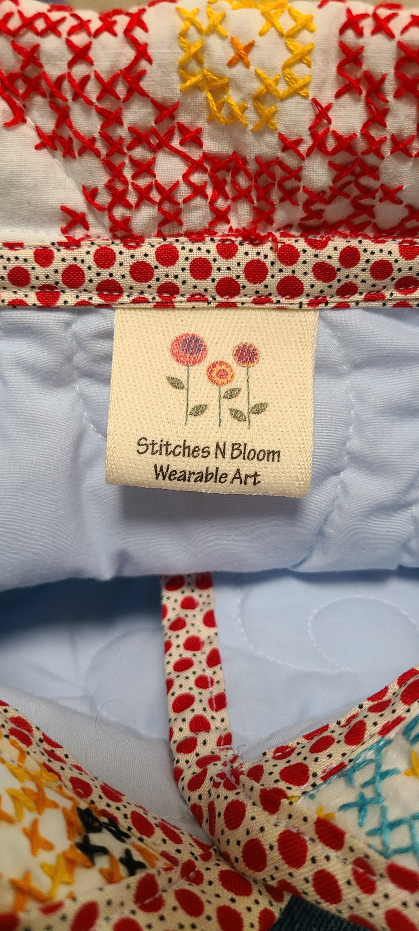 Cross Stitched Quilt Cropped Chore