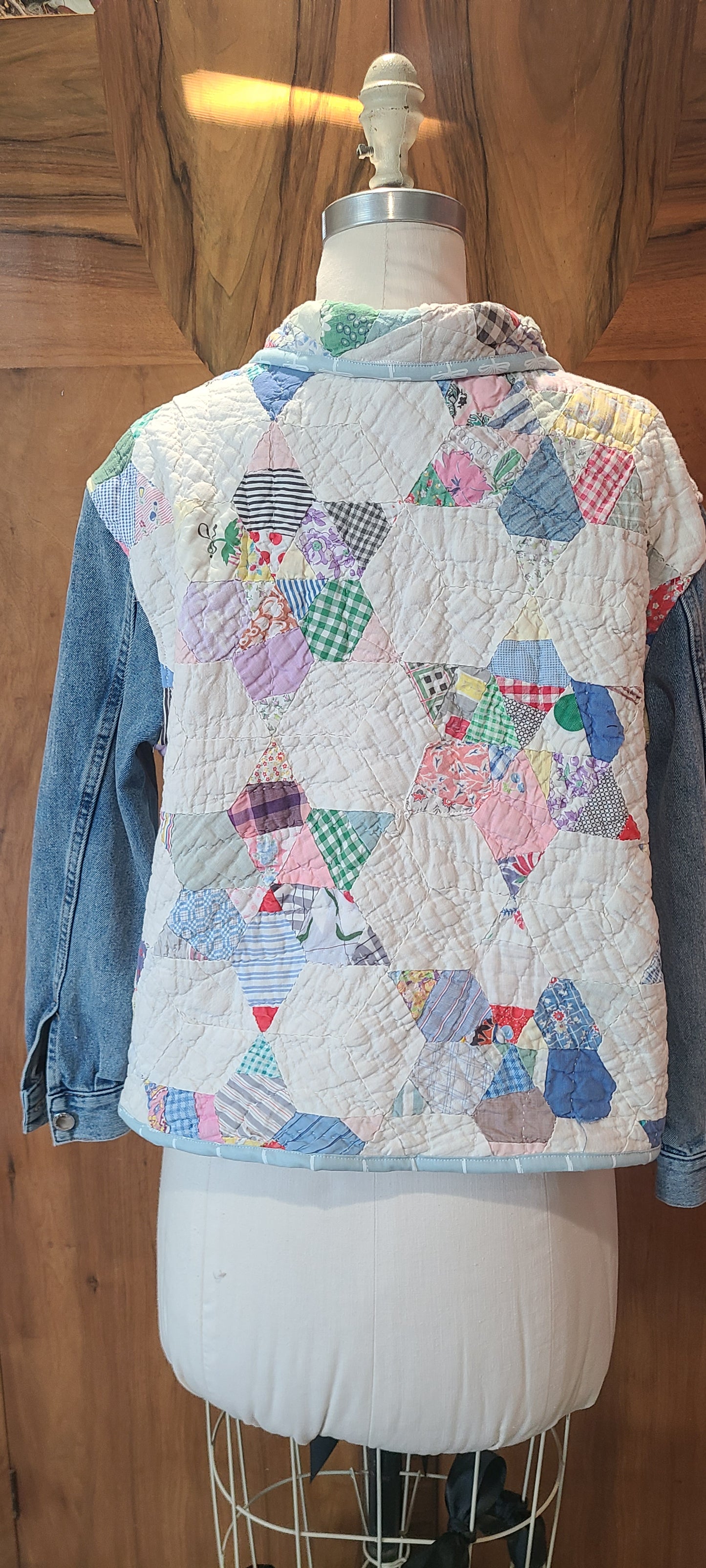 Star Chore with Denim Sleeves