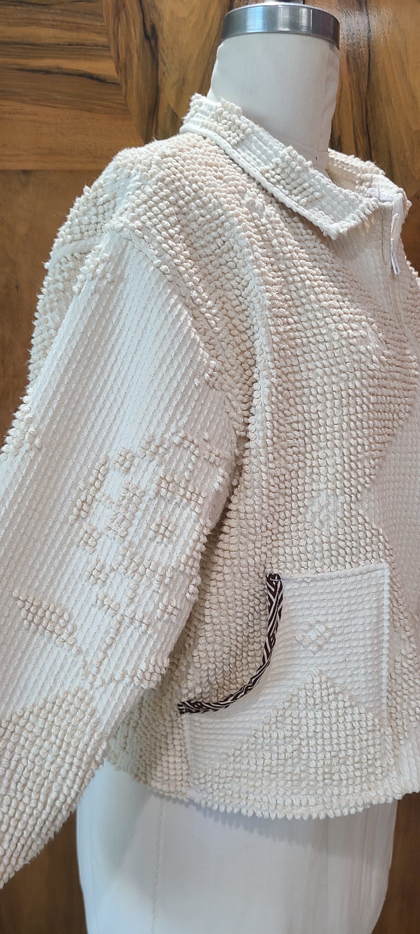 Cropped Chenille with Zipper