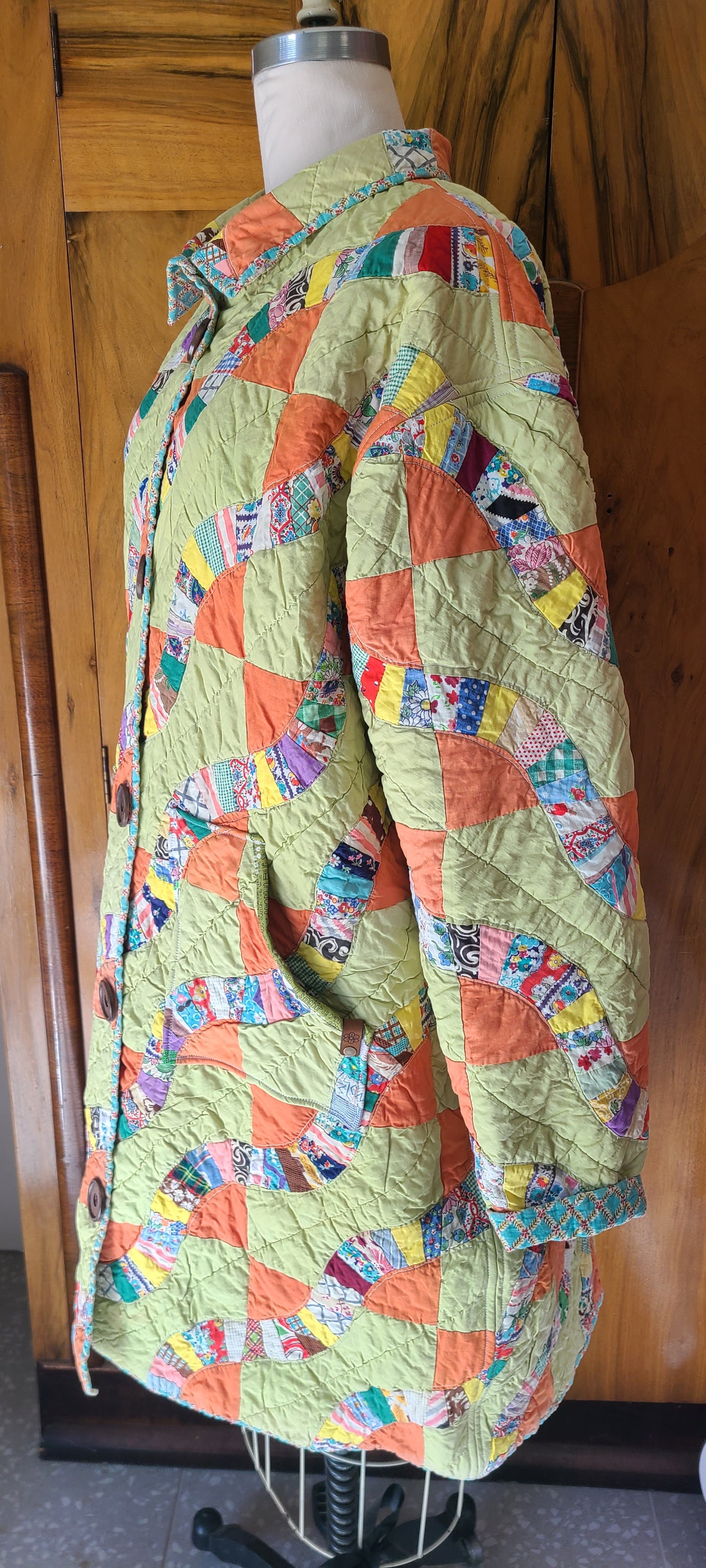 Orange and Green Duster