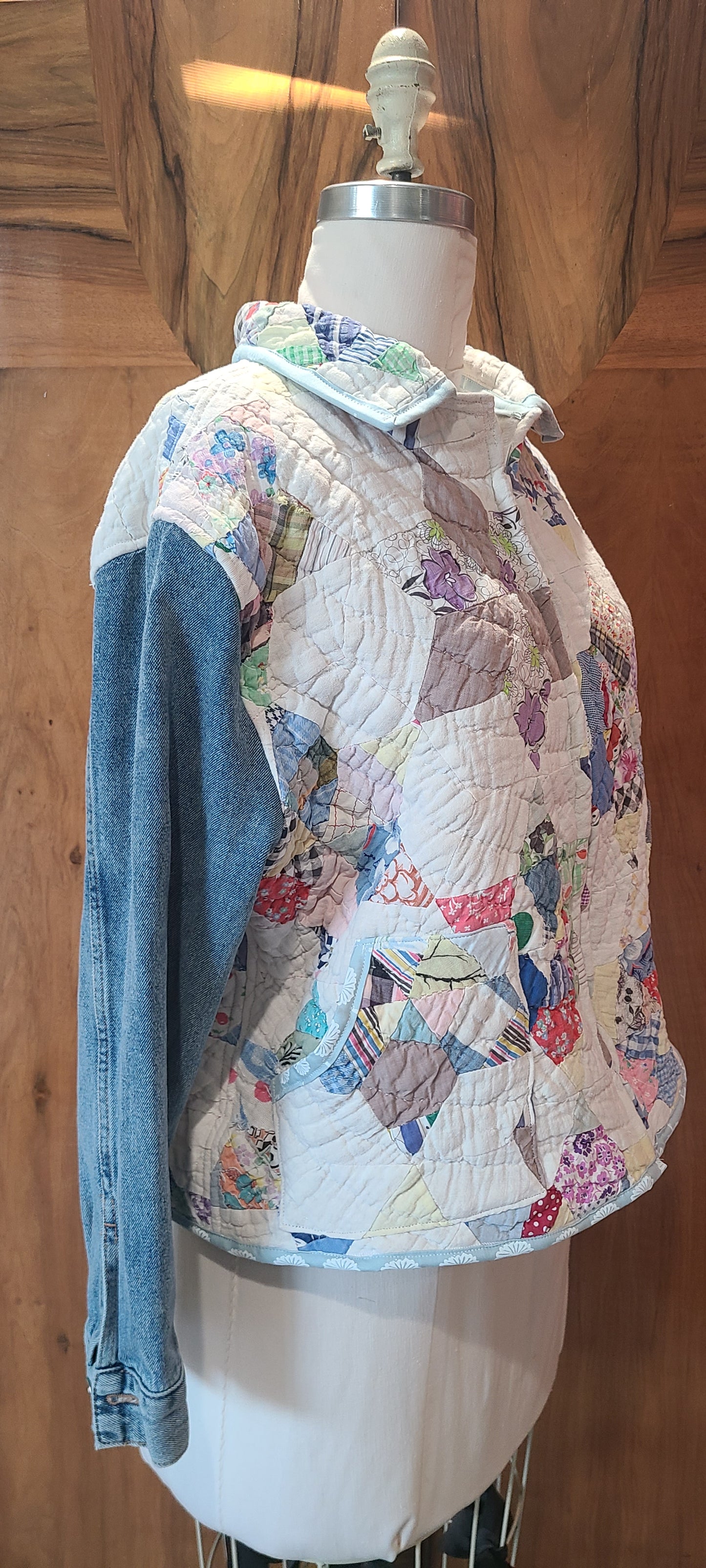 Star Chore with Denim Sleeves