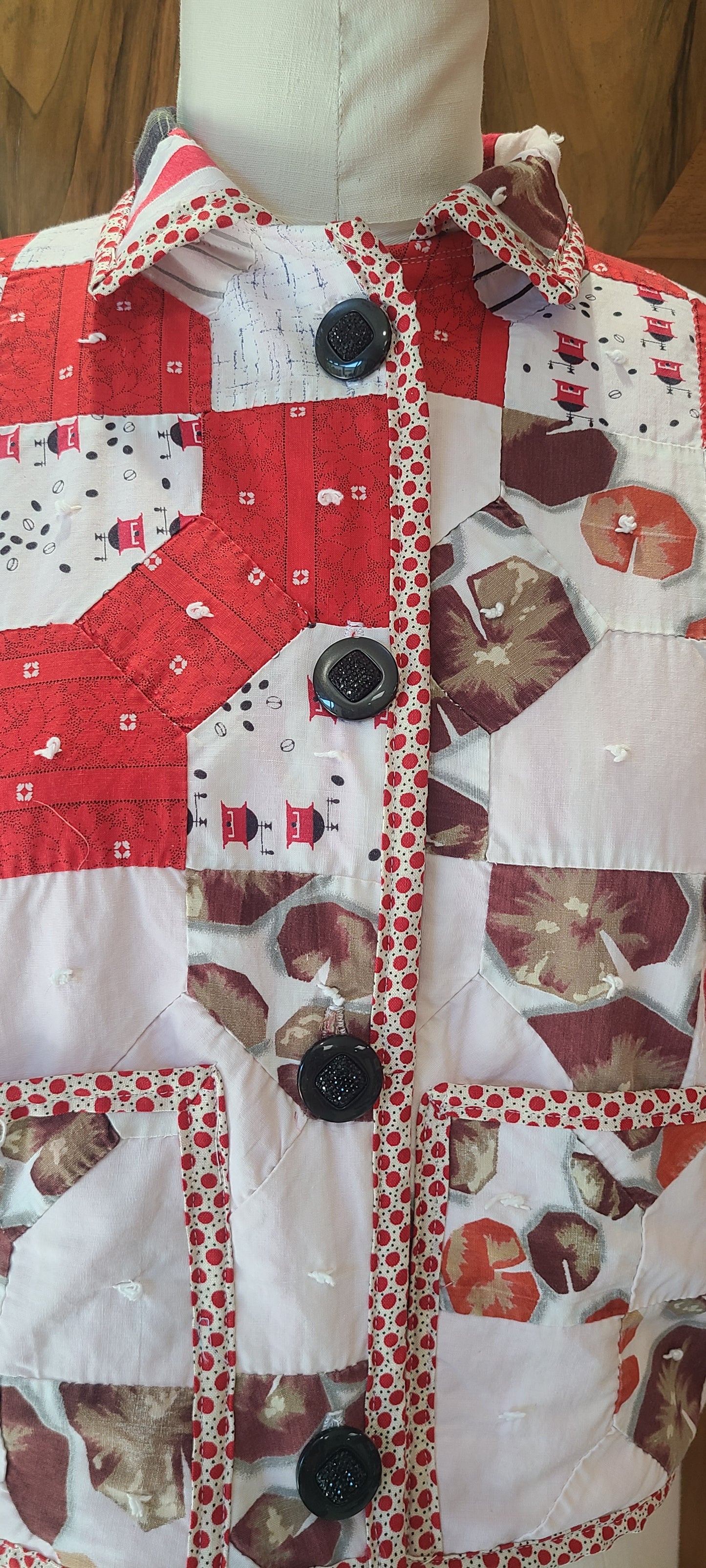 Bow Tie Cropped Chore Coat