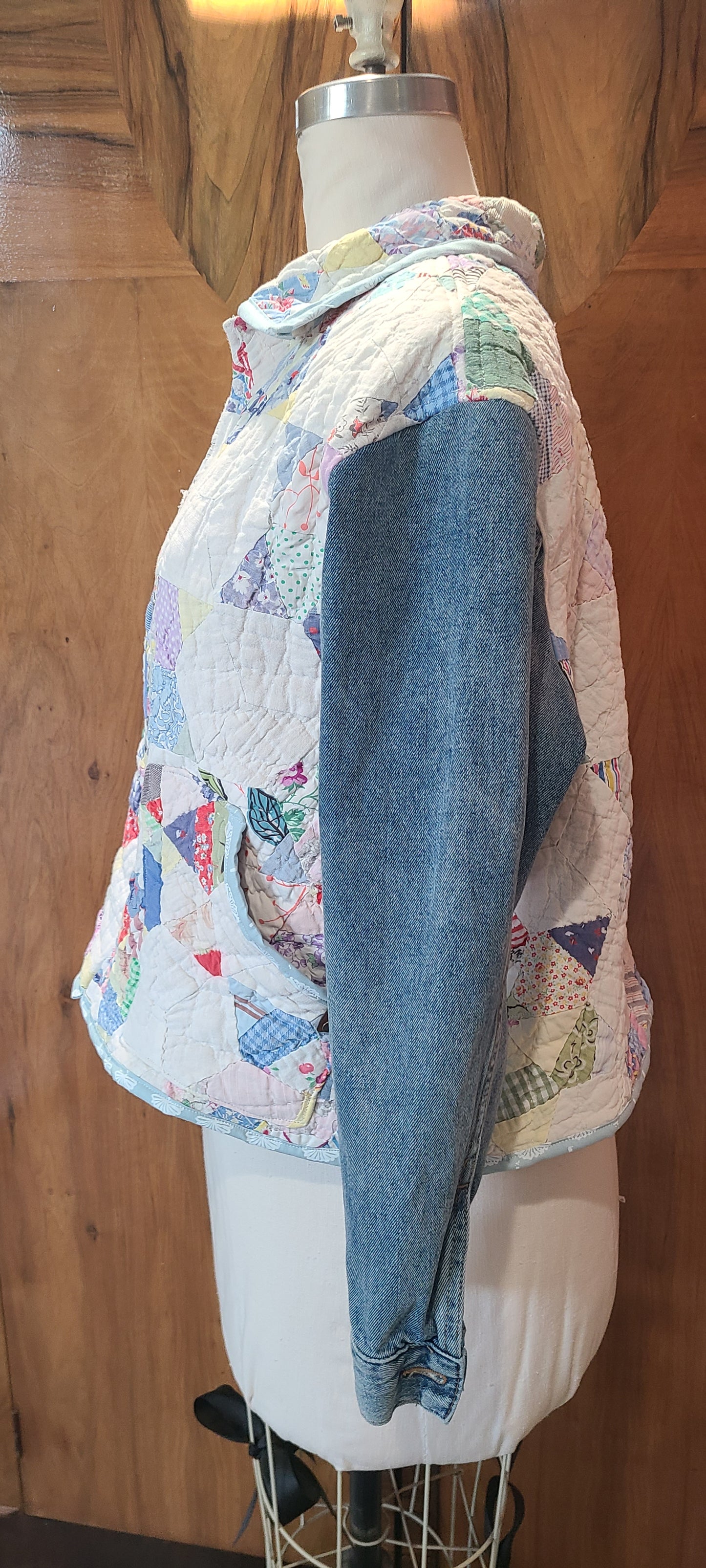 Star Chore with Denim Sleeves