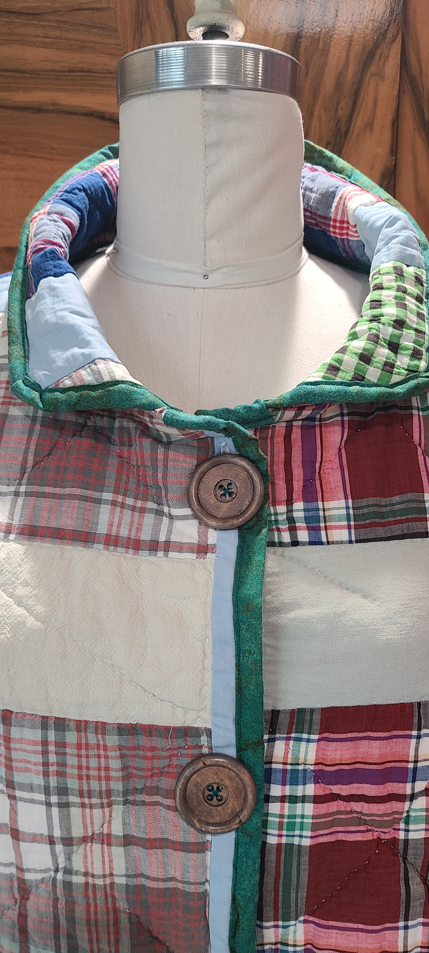 Plaid 9 Patch Duster