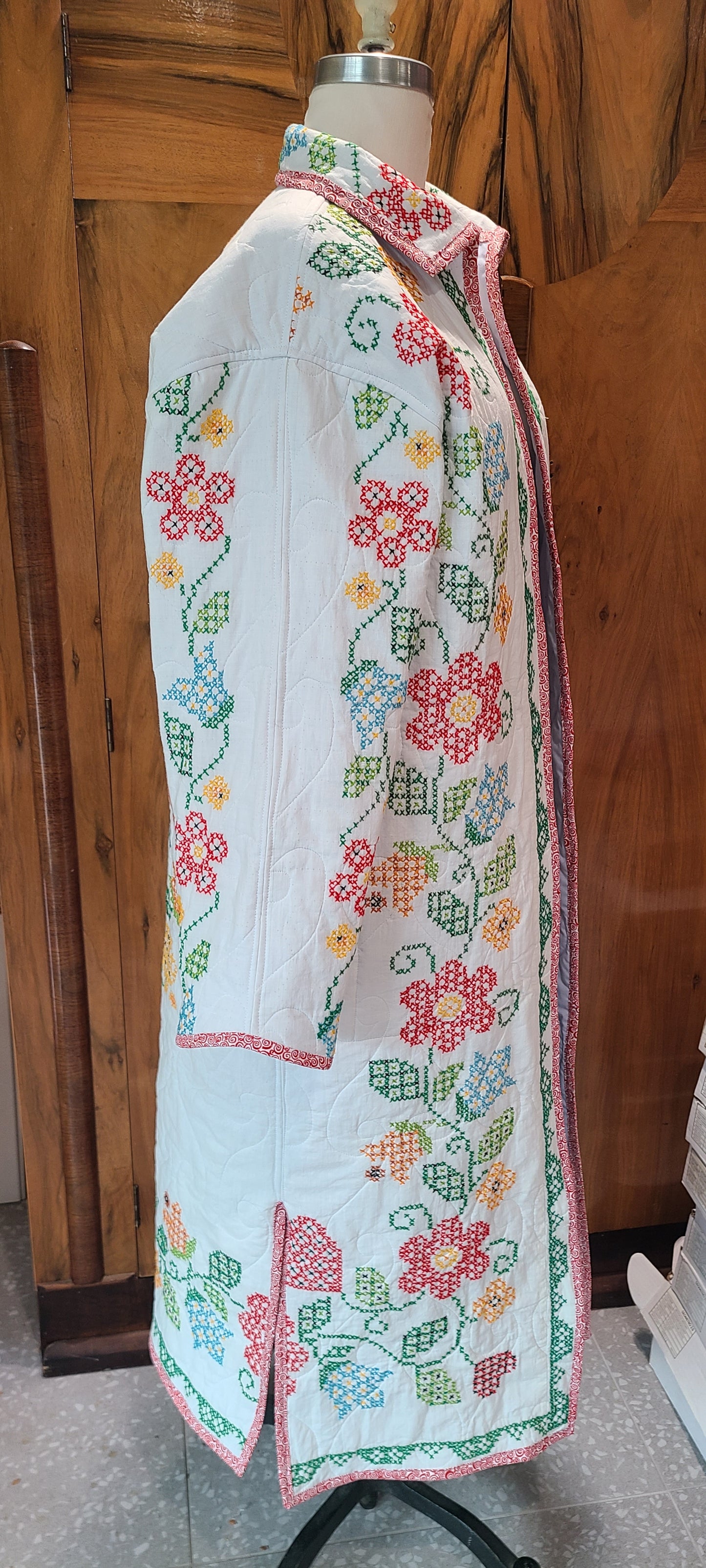 Cross Stitched Duster