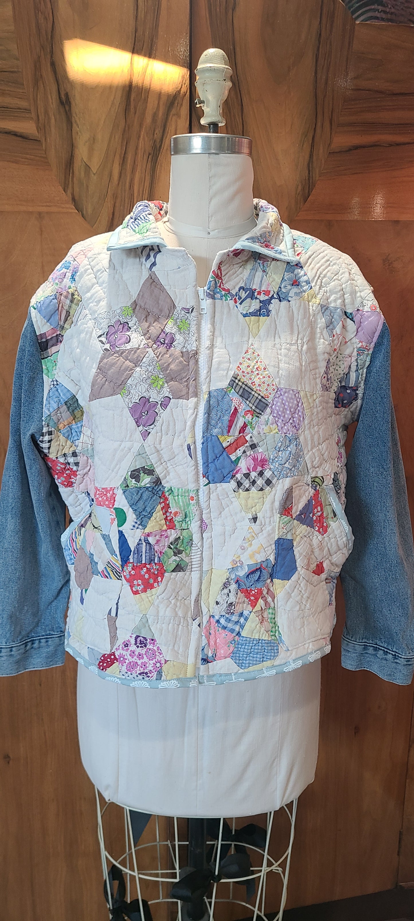 Star Chore with Denim Sleeves