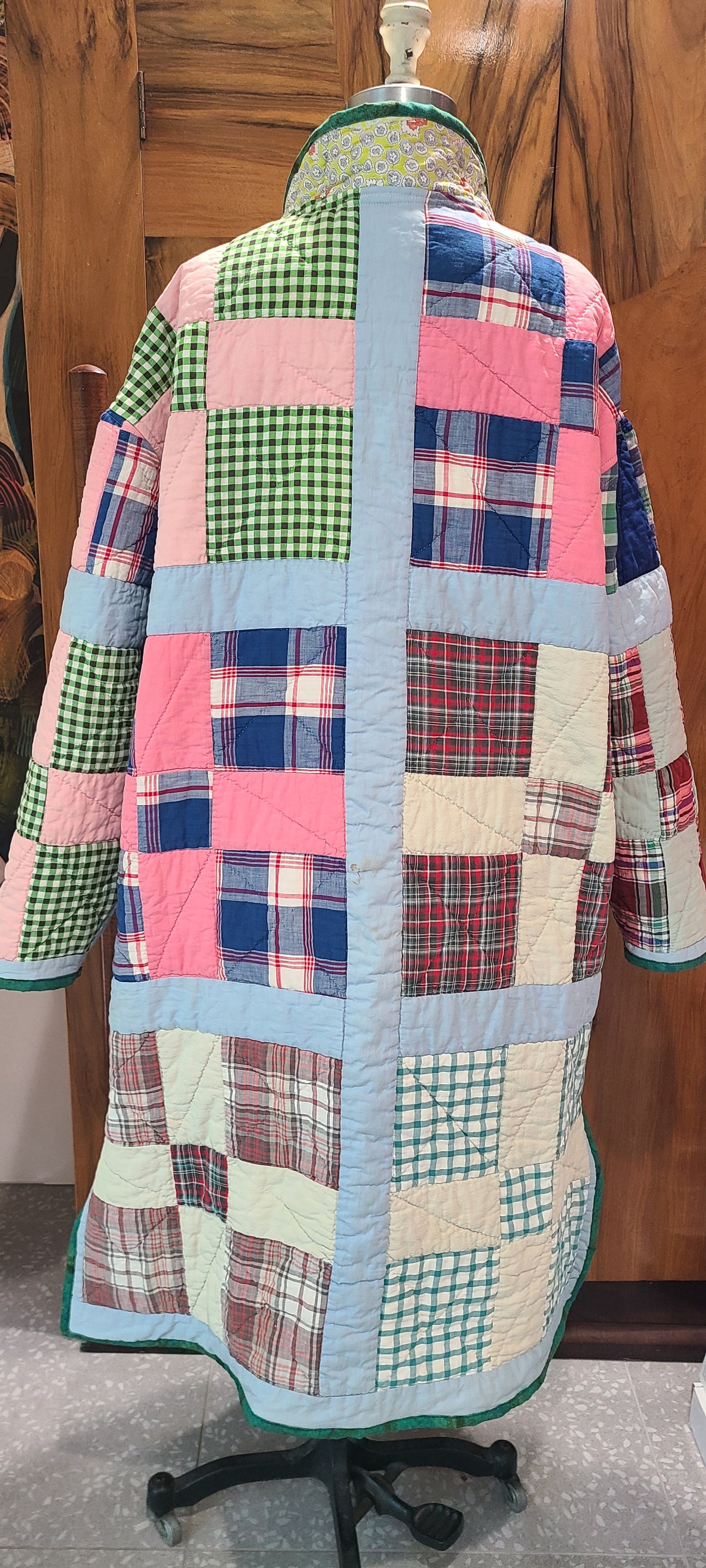 Plaid 9 Patch Duster