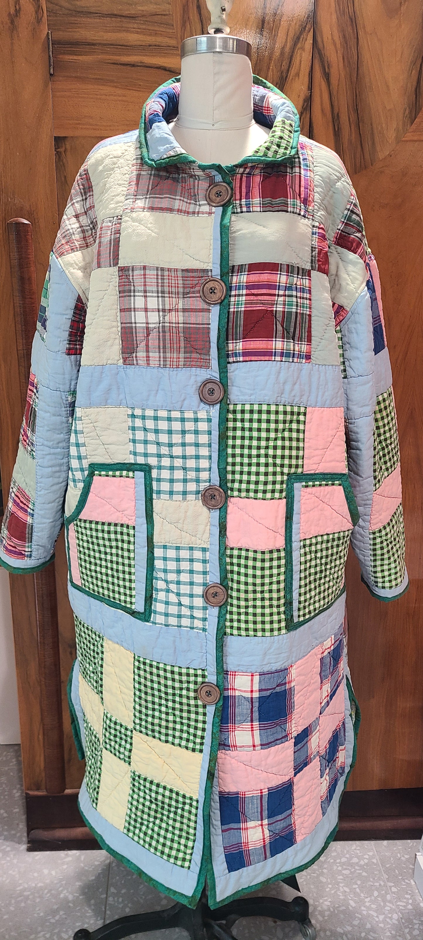 Plaid 9 Patch Duster