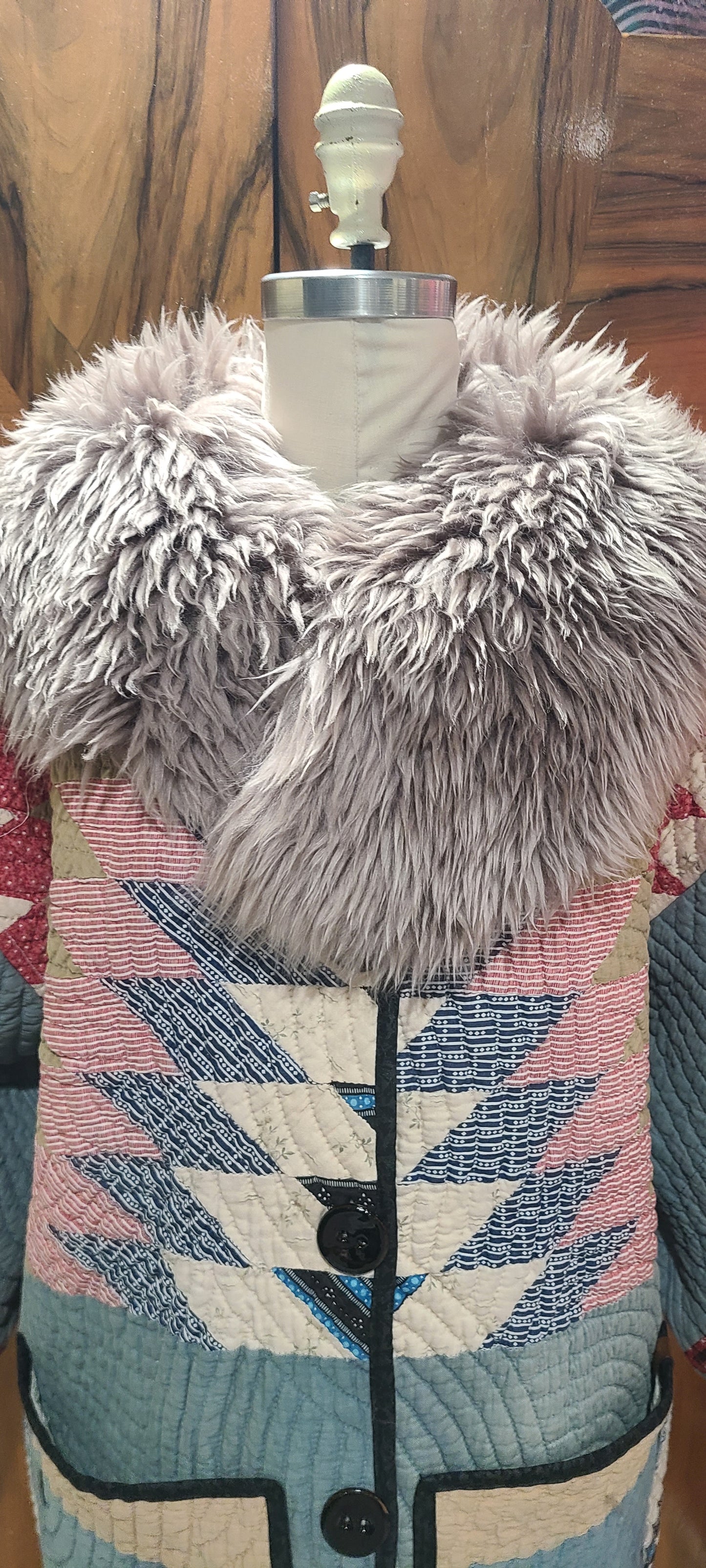 Lone Star Duster with Fur Collar